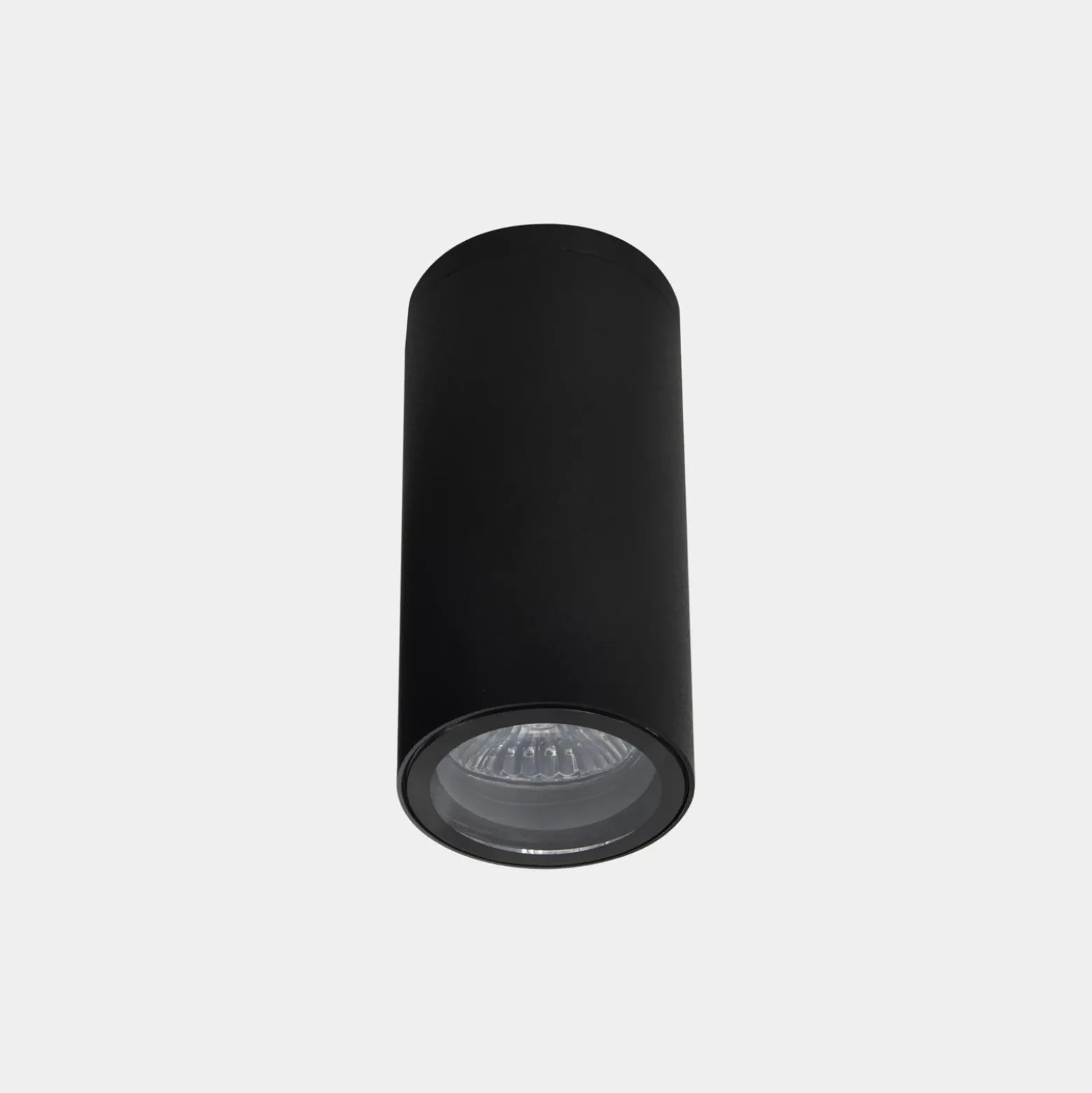 LEDS-C4 Lámpara de techo para exterior Eko, negra, Ø 6 cm, aluminio