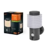 LEDVANCE Aplique de pared LED Endura Style Rondo gris oscuro Sensor