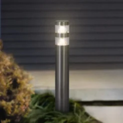 LEDVANCE Bolardo luminoso LED Endura Hybrid Orion Double, acero inoxidable
