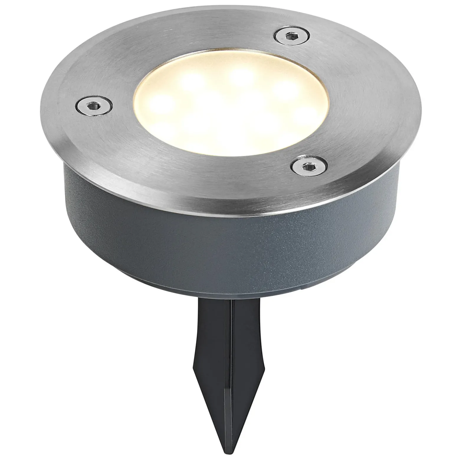 LEDVANCE Lámpara LED con pica Endura Hybrid Spike, acero inoxidable