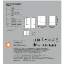LEDVANCE SMART+ WiFi Cube aplique LED RGBW up