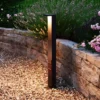Lerna bolardo luminoso LED, altura 100 cm, CCT, gris, enchufes