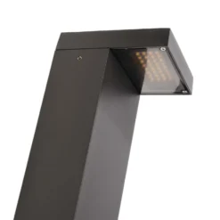 Lerna bolardo luminoso LED, altura 100 cm, CCT, gris, enchufes