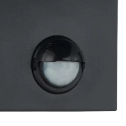 Lindby Aplique de exterior Gelso, aluminio, 15 cm, GU10, sensor