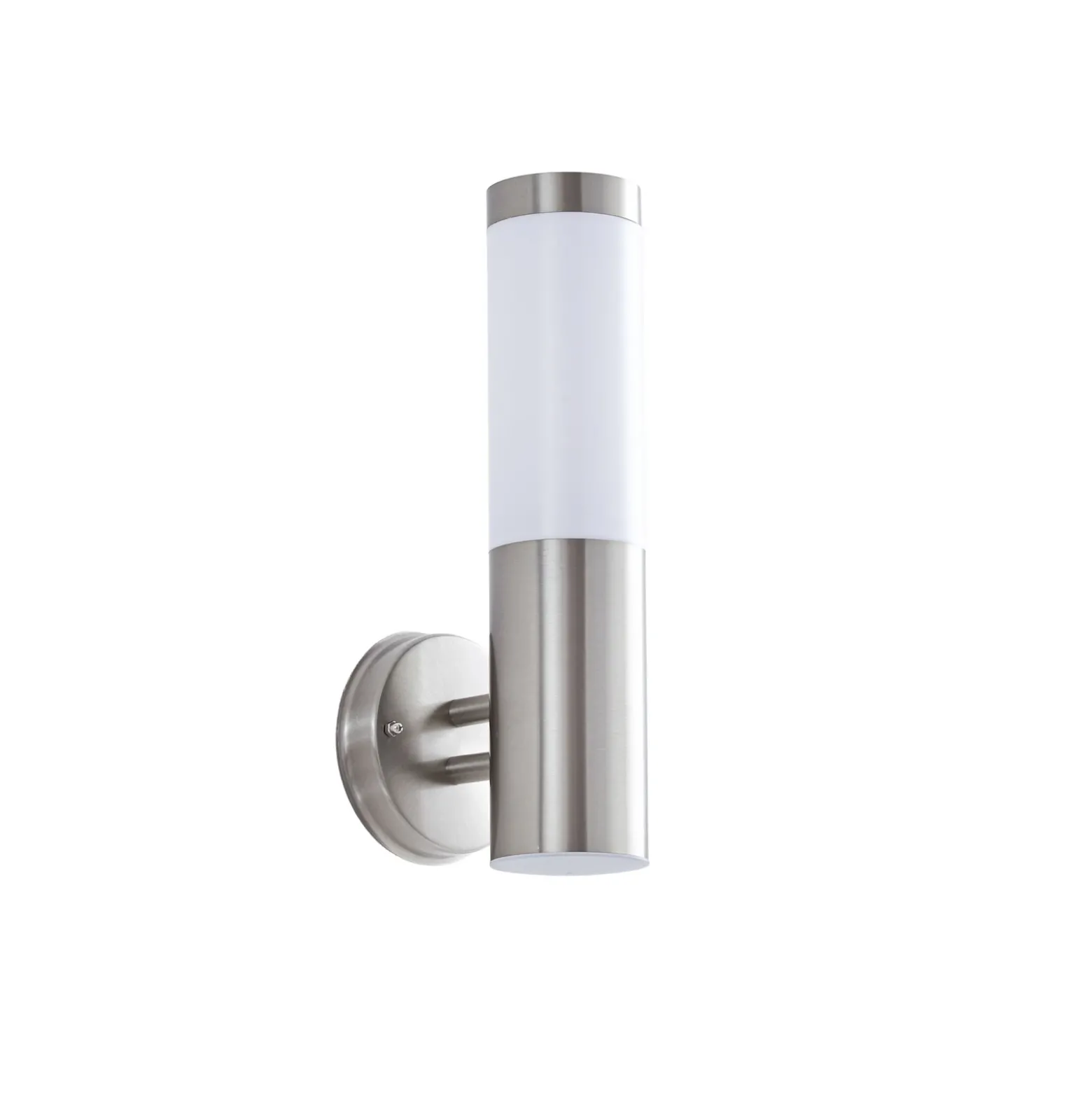Lindby Aplique de exterior Kristof, acero inoxidable, 33 cm de alto, E27