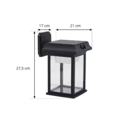 Lindby aplique de pared LED Latarka, altura 27,5 cm, sensor