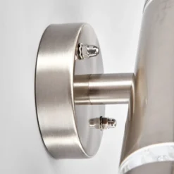 Lindby Aplique LED para exterior Tiberius, acero inoxidable, arriba/abajo, IP44