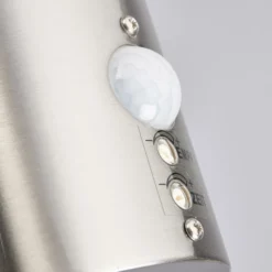Lindby Aplique LED para exterior Lanea, 22 cm, acero inoxidable, sensor