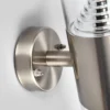 Lindby Aplique LED para exterior Lanea, 21 cm, acero inoxidable, IP44