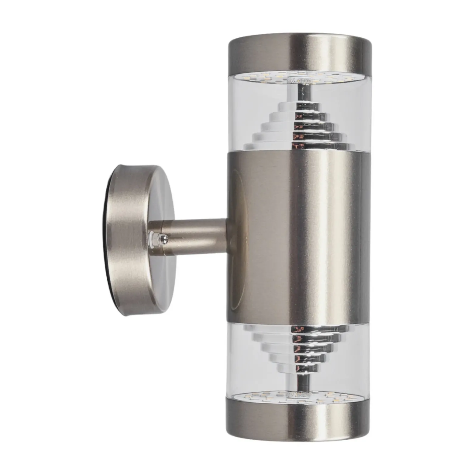 Lindby Aplique LED para exterior Lanea, 21 cm, acero inoxidable, IP44