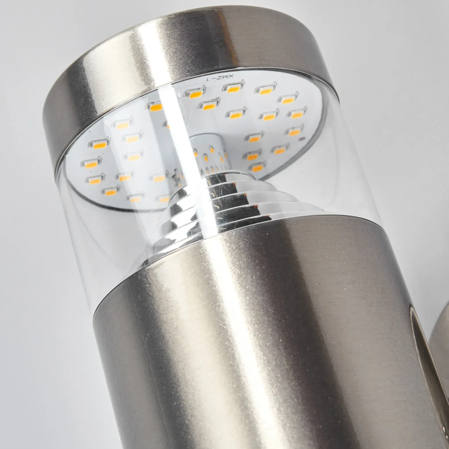 Lindby Aplique LED para exterior Lanea, 21 cm, acero inoxidable, IP44