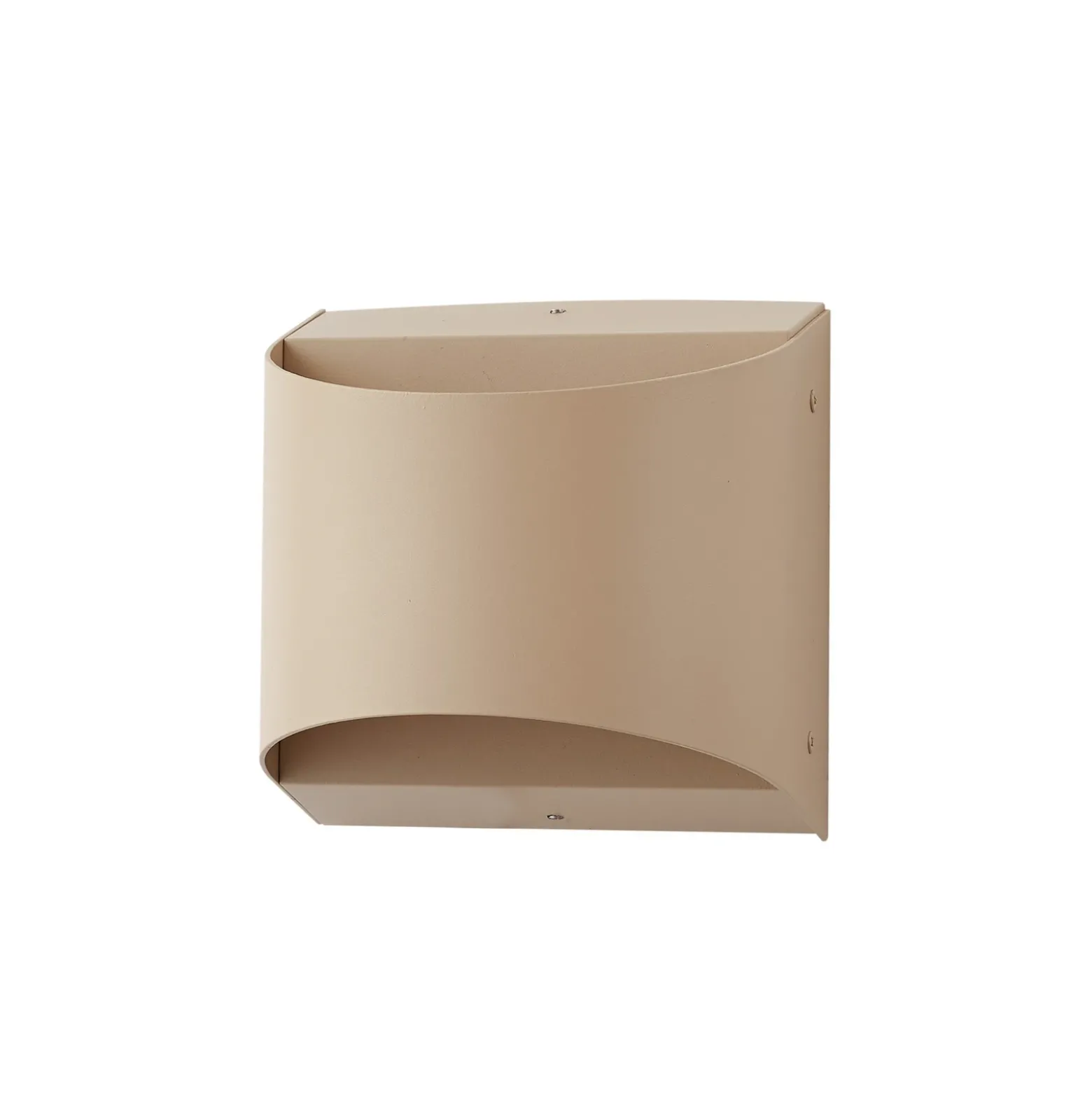 Lindby aplique LED para exterior Lenore, beige, metal, 13,5 cm