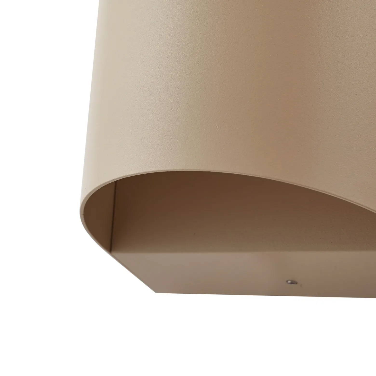 Lindby aplique LED para exterior Lenore, beige, metal, 13,5 cm