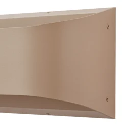 Lindby aplique LED para exterior Lenore, beige, metal, 36,5 cm