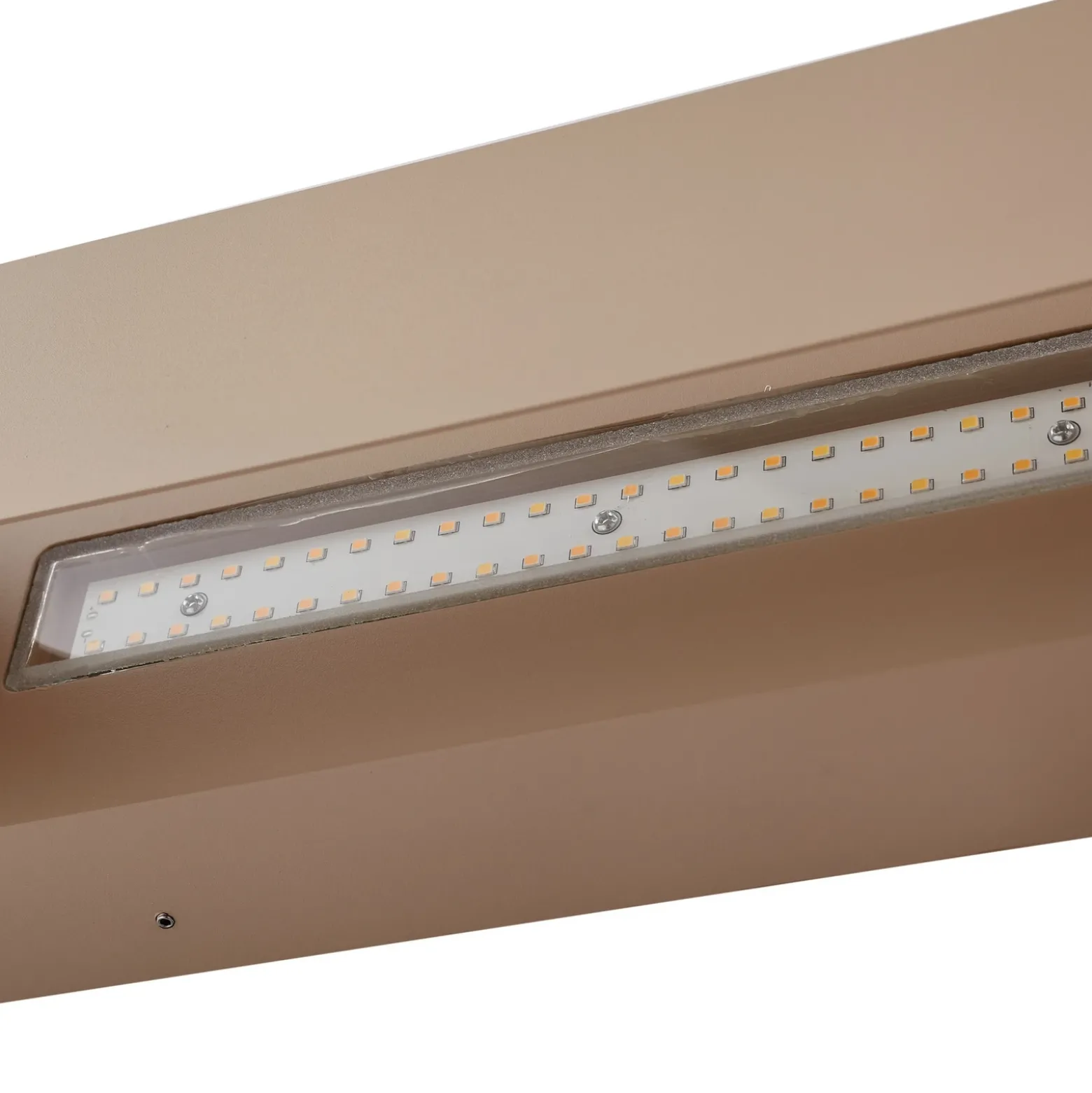 Lindby aplique LED para exterior Lenore, beige, metal, 36,5 cm