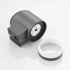 Lindby aplique LED para exterior Bentlas, antracita, IP44