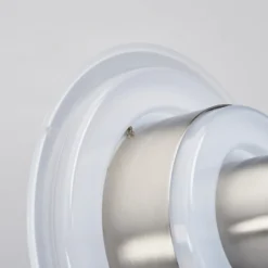 Lindby Aplique LED para exterior Lillie, altura 19 cm, acero inoxidable