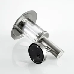 Lindby Aplique LED para exterior Gregory, sensor, acero inoxidable, IP44