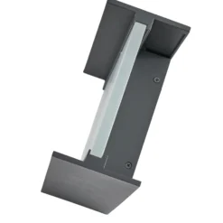 Lindby Aplique LED para exterior Selqa, número de casa, antracita, IP65