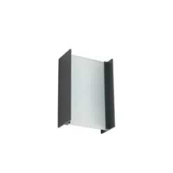 Lindby Aplique LED para exterior Selqa, número de casa, antracita, IP65