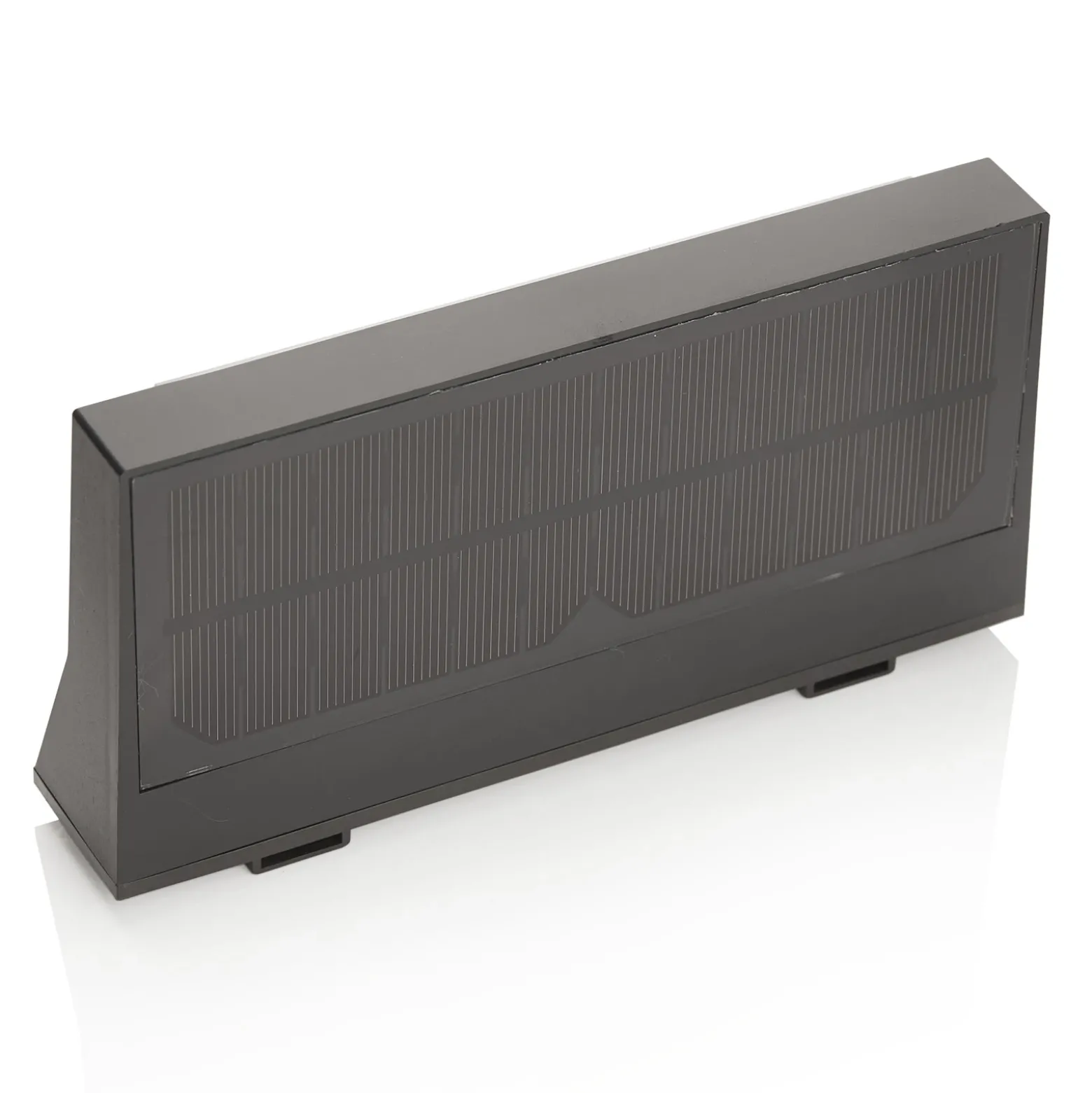 Lindby Aplique LED solar para exterior Maresia, sensor, antracita