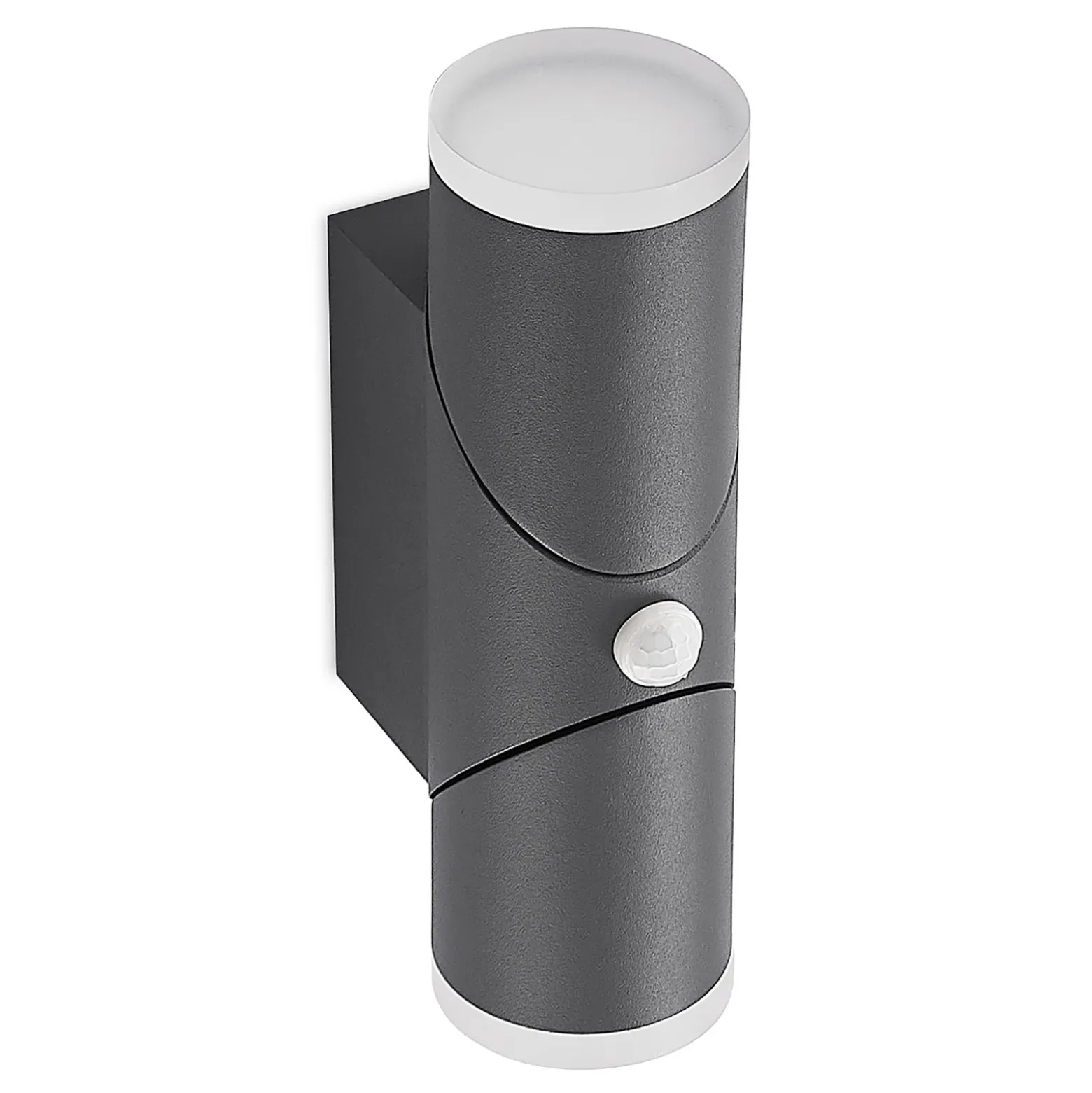 Lindby Aspyn aplique LED exterior, 2 luces, sensor