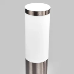 Lindby Baliza Kristof, acero inoxidable, 45 cm de altura, E27
