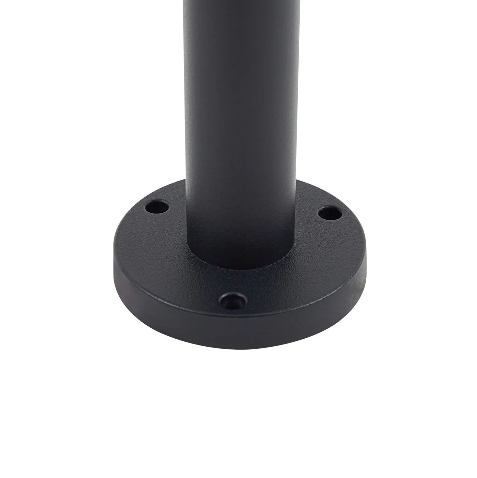 Lindby Bolardo luminoso Bolgar, negro, metal, vidrio, 15 cm