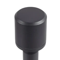 Lindby, bolardo luminoso LED Amila, negro, aluminio, IP54