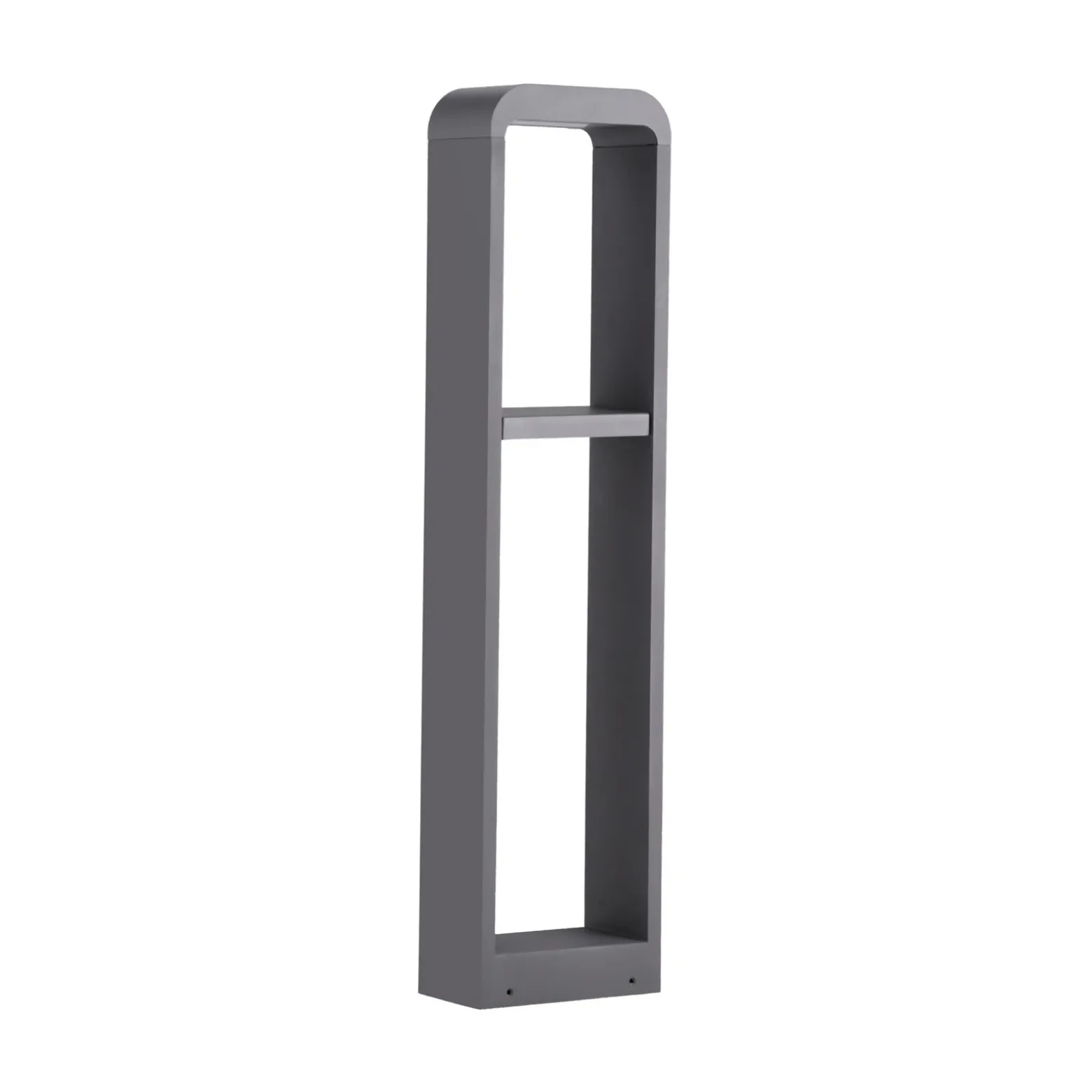 Lindby, bolardo luminoso LED Darko, 80 cm, gris, metal, IP54