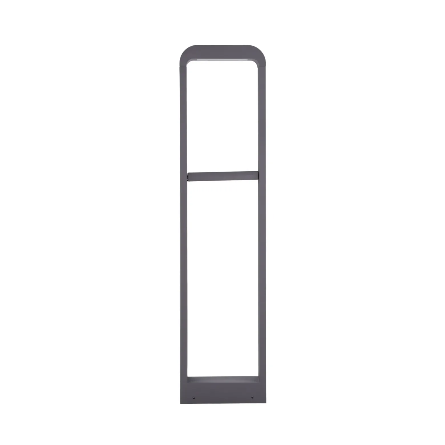 Lindby, bolardo luminoso LED Darko, 80 cm, gris, metal, IP54