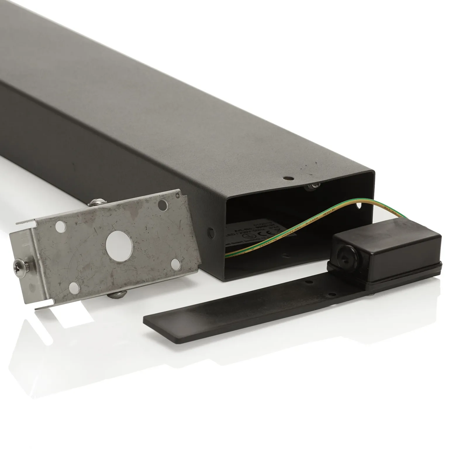 Lindby Bolardo luminoso LED Dionys, altura 70 cm, antracita, metal