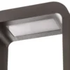 Lindby, bolardo luminoso LED Emima, 60 cm, antracita, aluminio