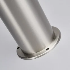 Lindby Bolardo luminoso LED Lanea, 60 cm, gris, acero inoxidable, IP44