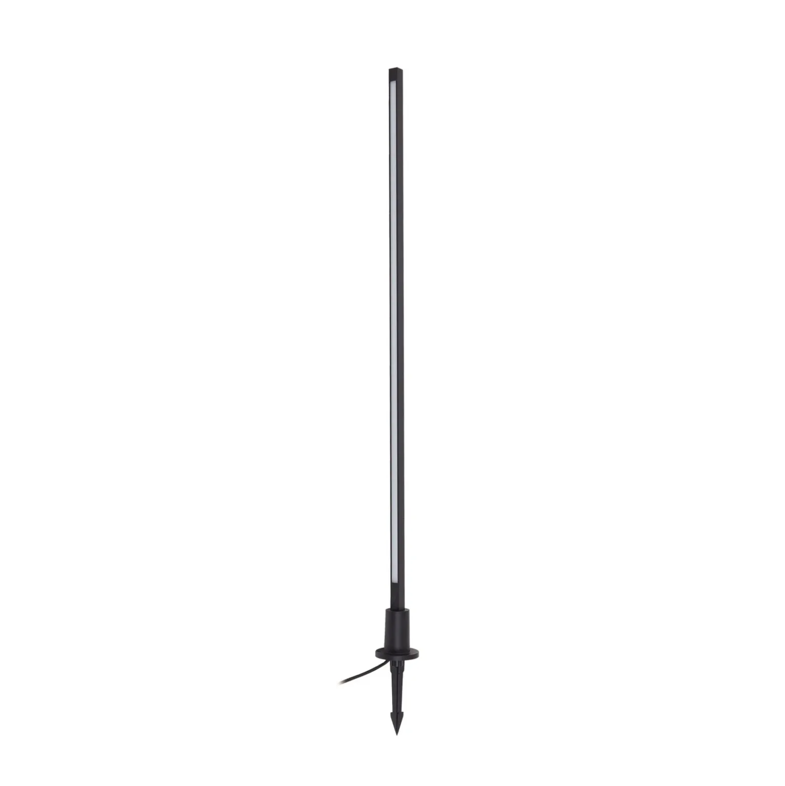 Lindby Bolardo luminoso LED Neano, 120 cm, negro, metal, IP65