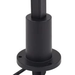 Lindby Bolardo luminoso LED Neano, 120 cm, negro, metal, IP65