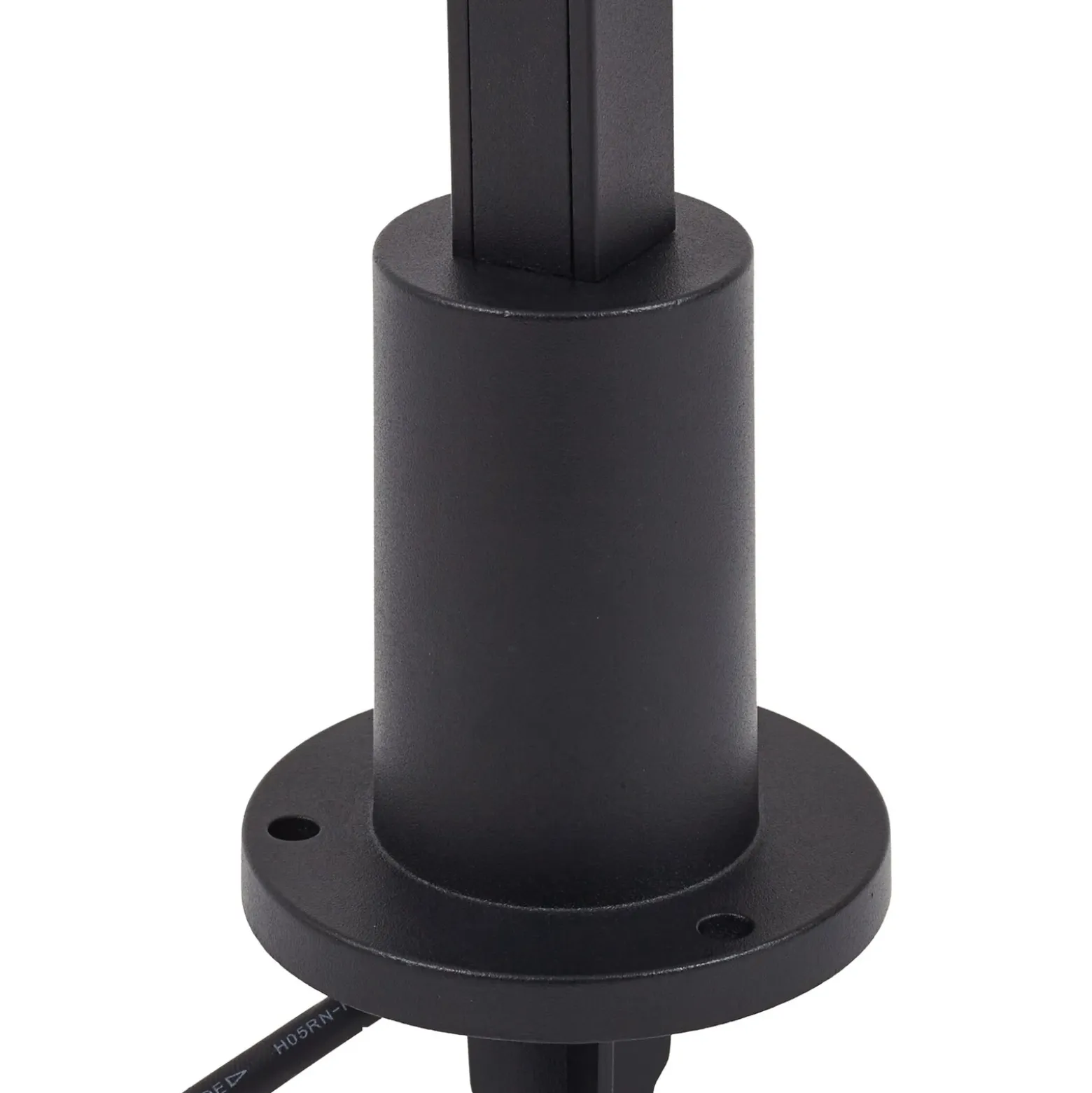 Lindby Bolardo luminoso LED Neano, 120 cm, negro, metal, IP65