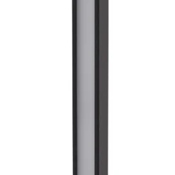 Lindby Bolardo luminoso LED Neano, 80 cm, negro, metal, IP65