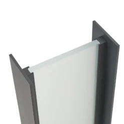 Lindby Bolardo luminoso LED Selqa, número de casa, antracita, IP65