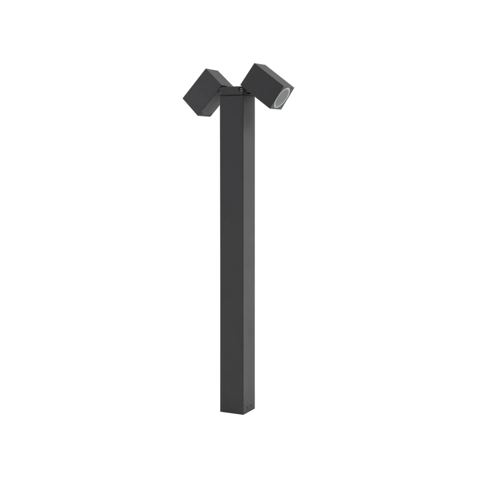 Lindby Bolardo luminoso Othil, 2 luces, 80 cm, antracita, metal