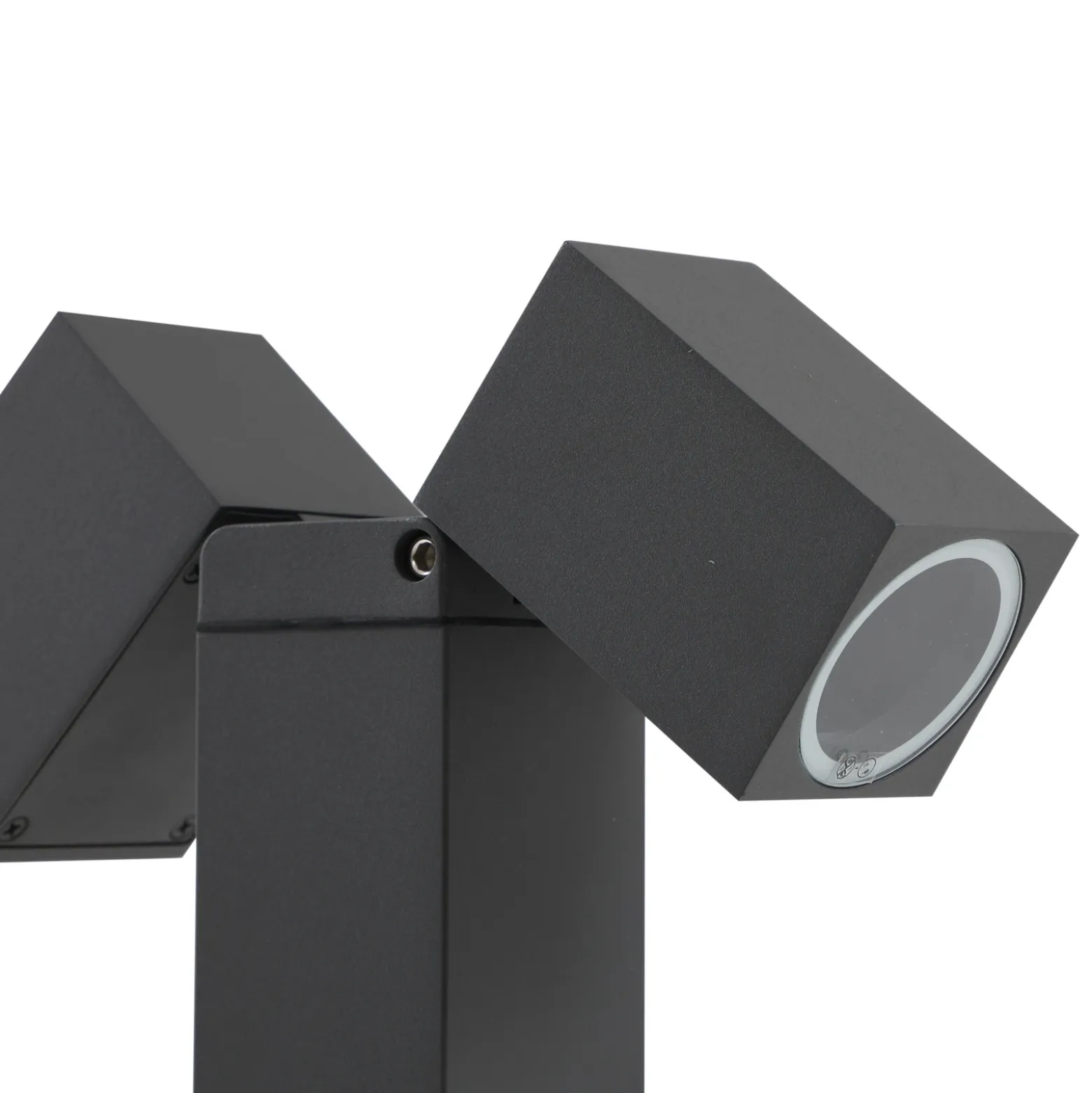 Lindby Bolardo luminoso Othil, 2 luces, 80 cm, antracita, metal