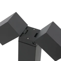 Lindby Bolardo luminoso Othil, 2 luces, 80 cm, antracita, metal