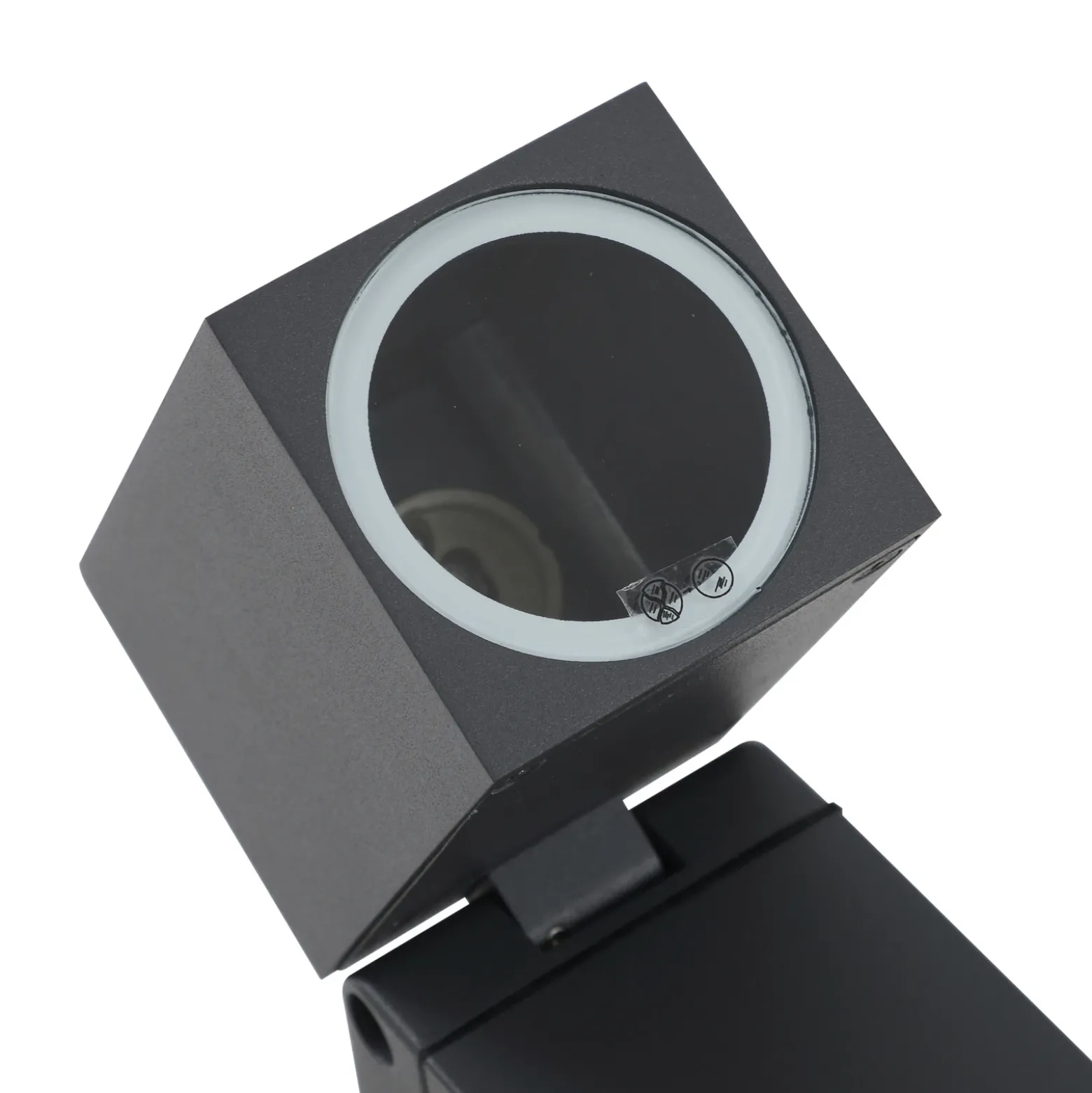 Lindby bolardo luminoso Othil, 80 cm de altura, antracita, metal
