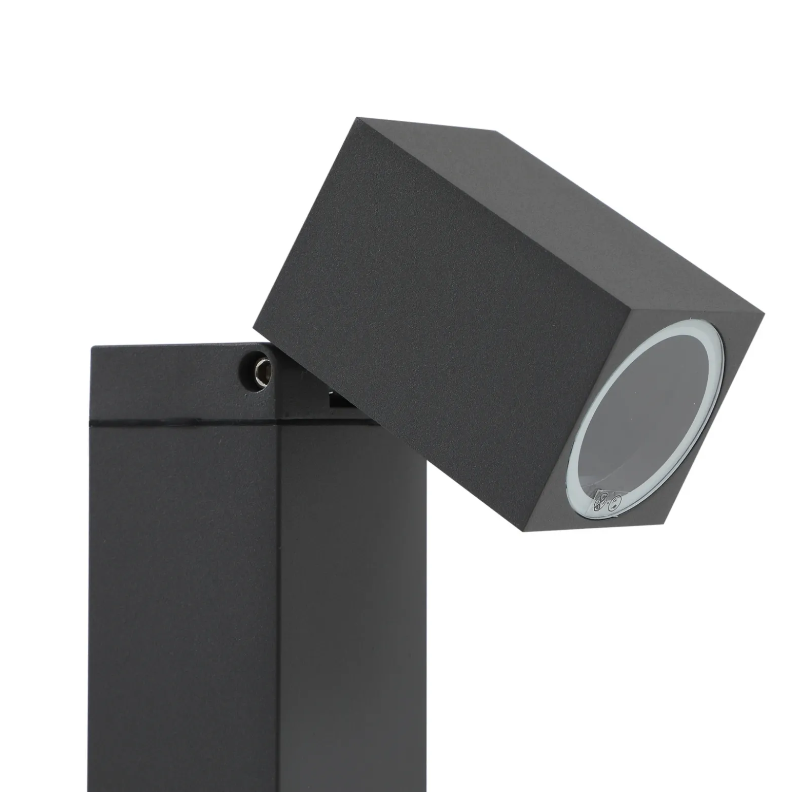 Lindby bolardo luminoso Othil, 80 cm de altura, antracita, metal