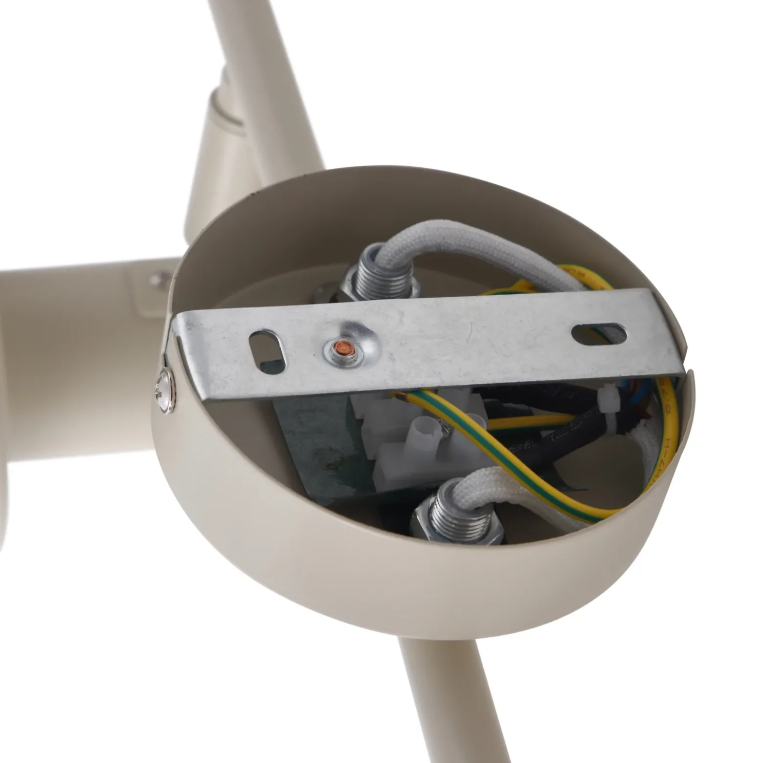 Lindby downlight de techo Ovelia, beige, 80 cm, 4 luces, E27