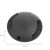 Lindby foco LED de suelo Cormac, 2 luces, Ø 21 cm, IP67