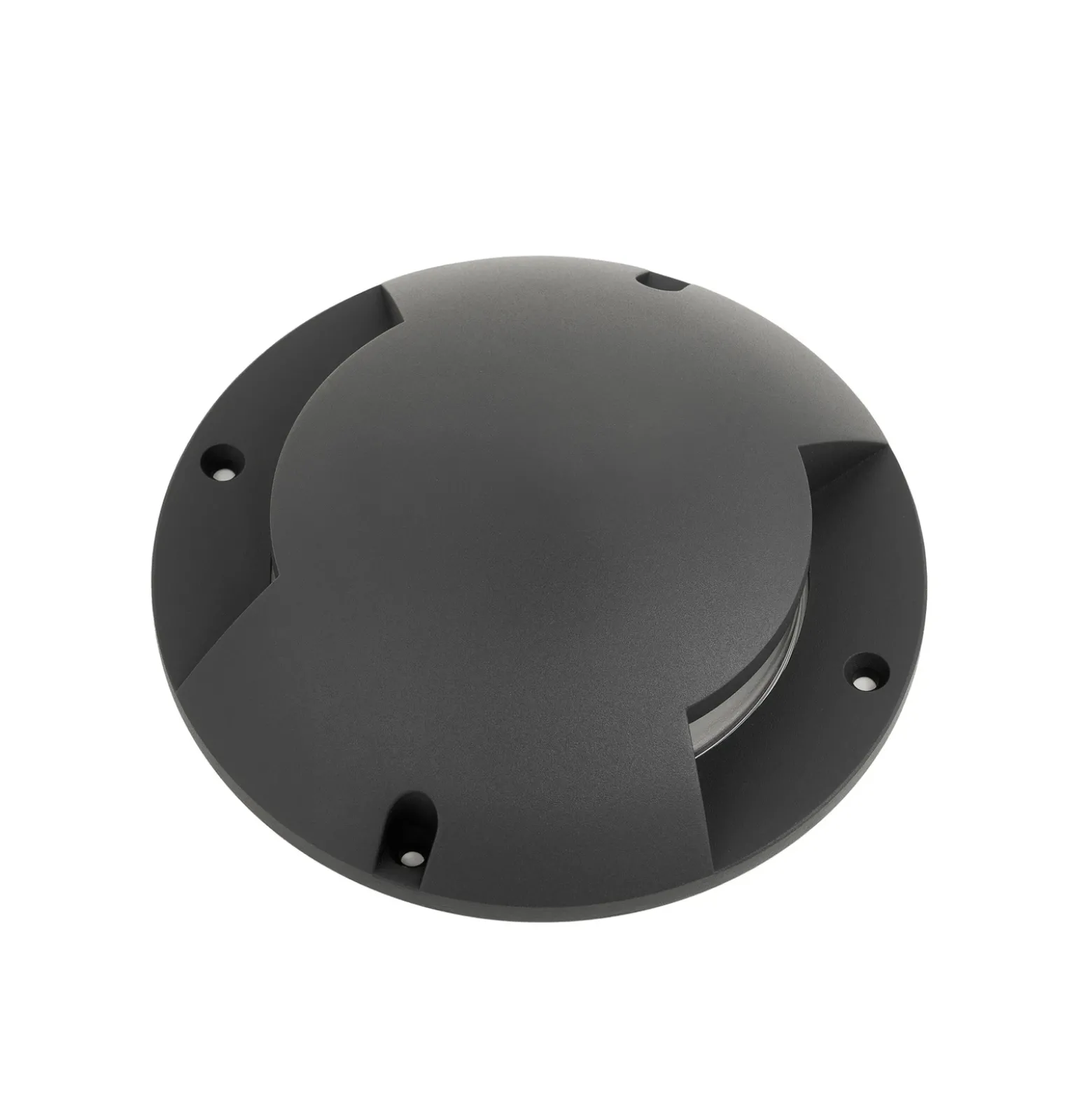Lindby foco LED de suelo Cormac, 2 luces, Ø 21 cm, IP67