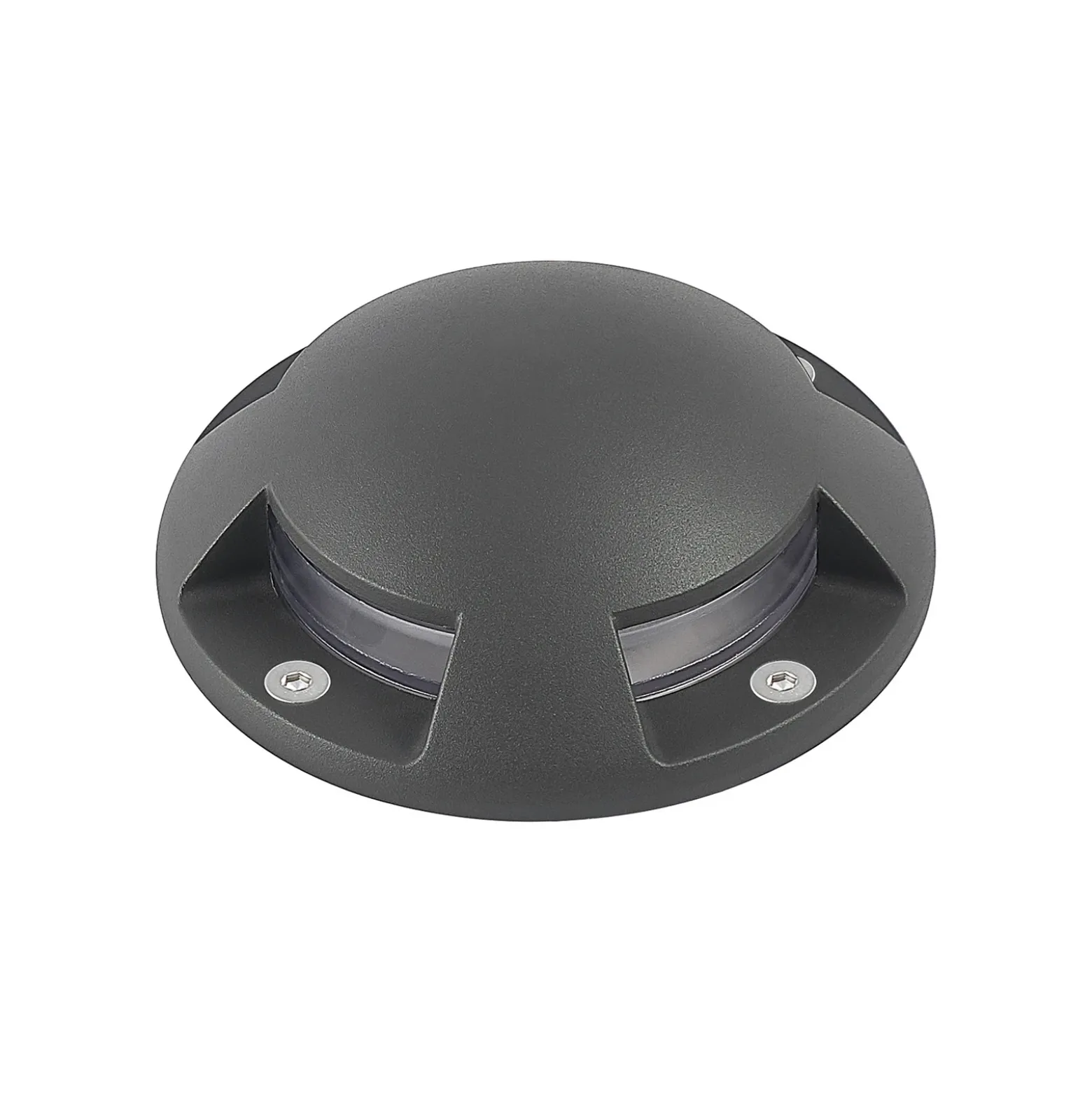 Lindby foco LED de suelo Huban, 15 cm, 4 luces, antracita