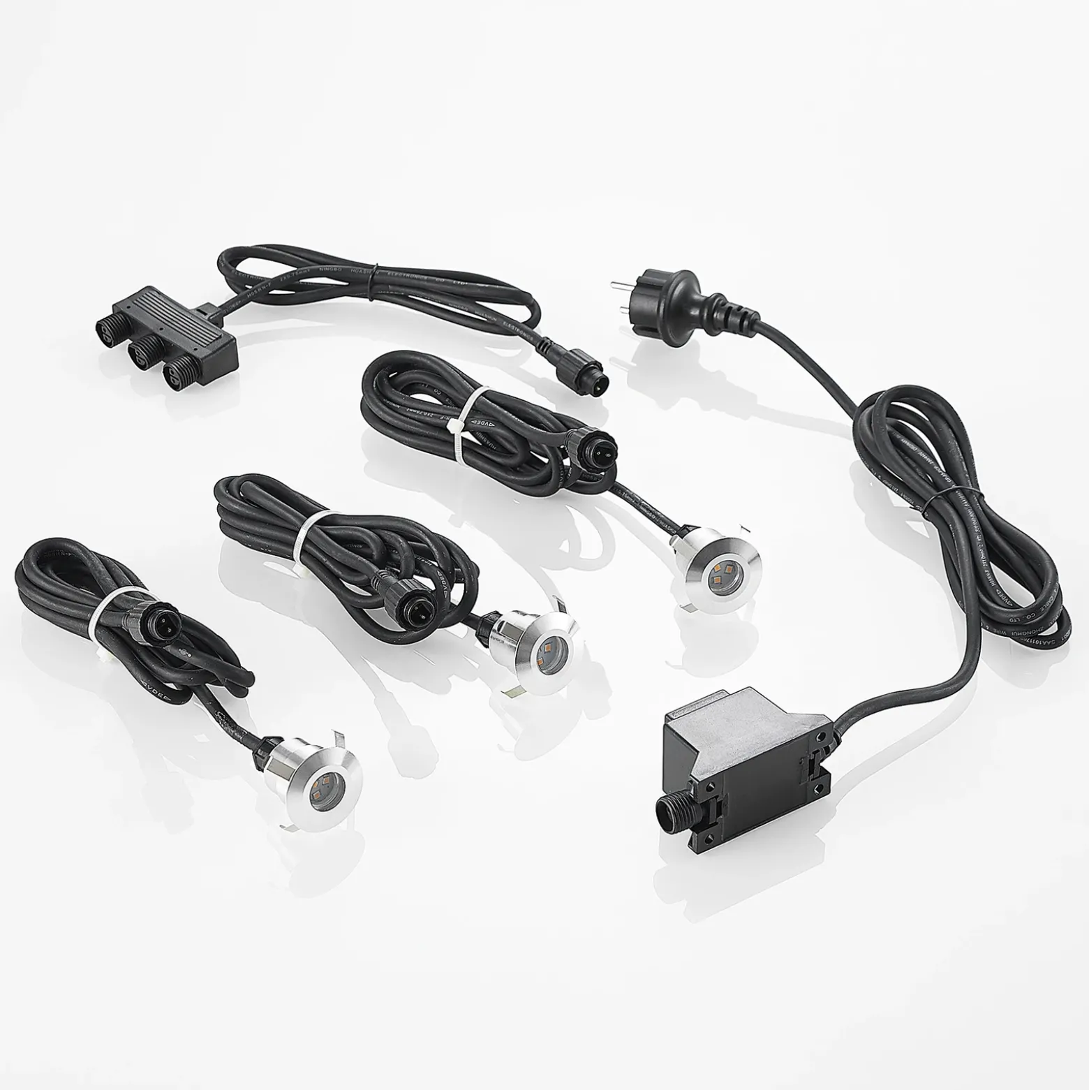 Lindby Gracelle foco empotrado LED, 3 redondos
