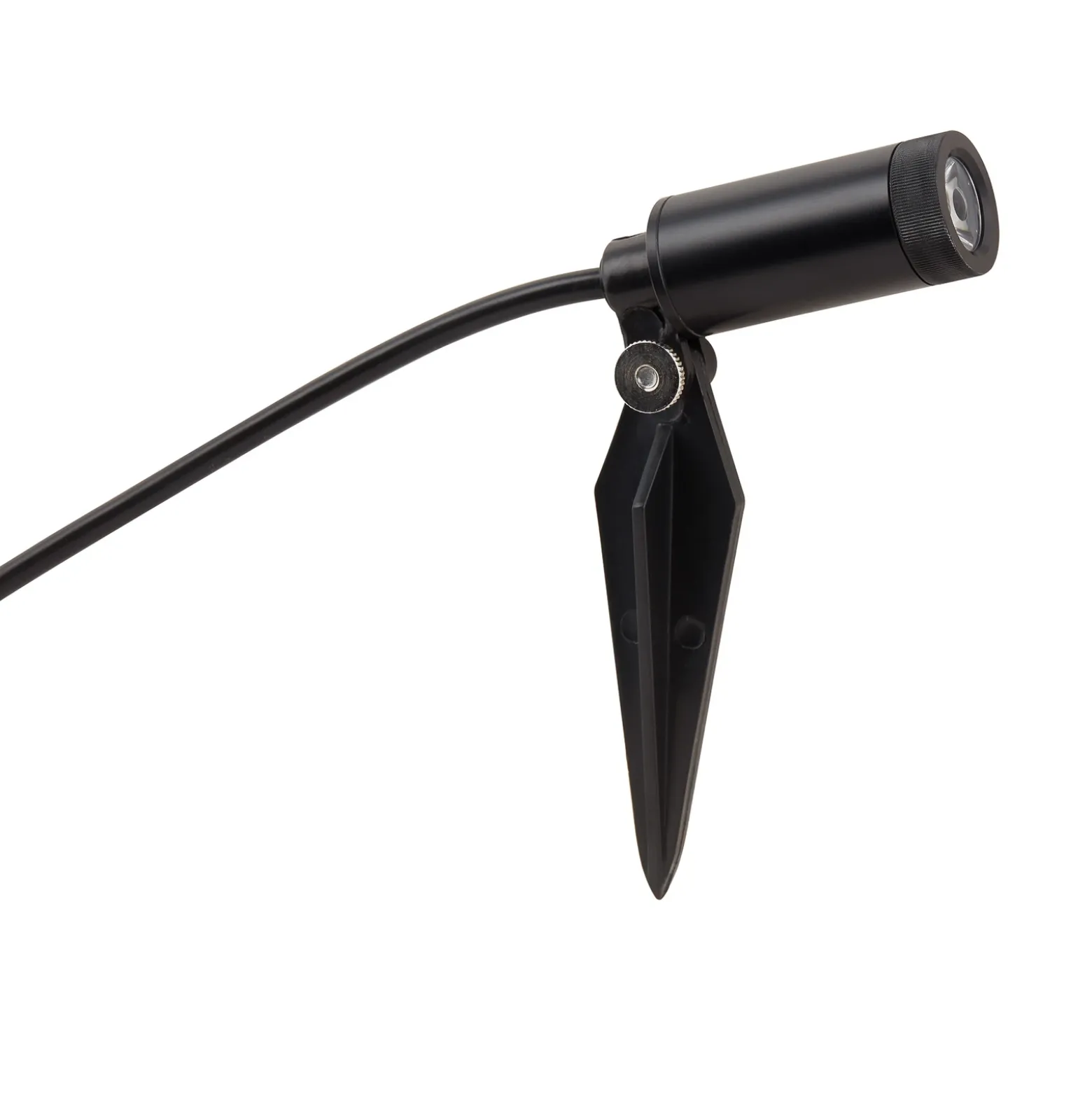 Lindby Heath lámpara LED con pica, 4 ud, negro